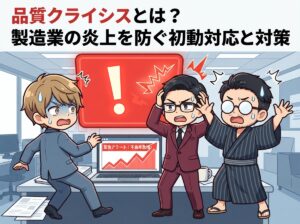 品質クライシスとは?製造業の炎上を防ぐ初動対応と対策