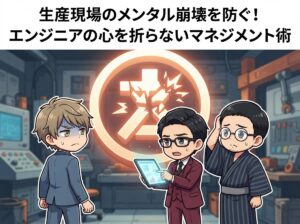 生産現場のメンタル崩壊を防ぐ！エンジニアの心を折らないマネジメント術