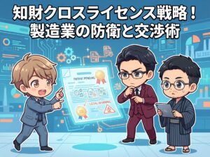 知財クロスライセンス戦略！製造業の防衛と交渉術