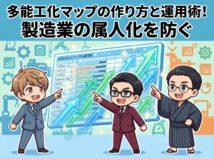 多能工化マップの作り方と運用術！製造業の属人化を防ぐ