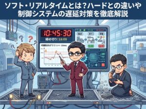 ソフト・リアルタイムとは?ハードとの違いや制御システムの遅延対策を徹底解説