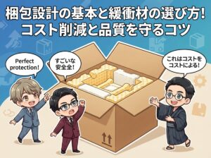 梱包設計の基本と緩衝材の選び方!コスト削減と品質を守るコツ