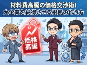 材料費高騰の価格交渉術！大企業を納得させる根拠の作り方